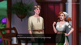 पुरानी बदसूरत ग्रैंडमा बस्टि टीन 18+ ब्लॉन्ड में बदल जाती है