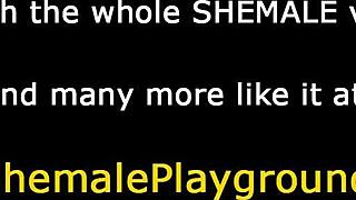 Μεγάλο καριόλα λατίνα τρανς τελειώνει σκληρά σε σεξουαλικό λινγκερί σόλο