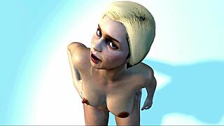 Мультфильм Эмилии Кларк получает дикий фейсал в 3D хентае