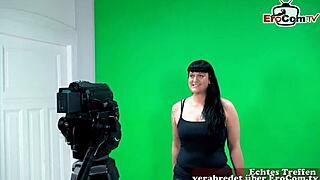 Çirkin Alman Türk Evli Kadın Porno Casting İçin Yakalanır, Oops!