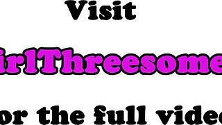 Amatir Dyke nikmati facesitting dalam threeway sapphic panas