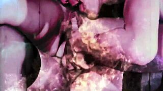 Vintage tabu pička upognjena v retro doggystyle sceni