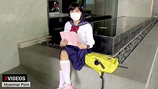 School girl in Japan
