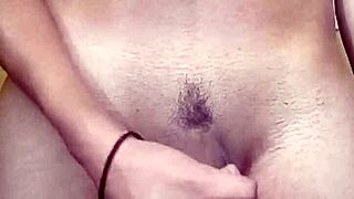 i slowly stroke my shaved cock, feeling every inch