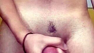 i slowly stroke my shaved cock, feeling every inch