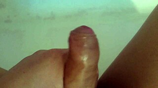 a guy relaxes with some private time