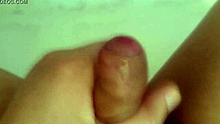 a guy relaxes with some private time