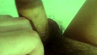 a guy relaxes with some private time