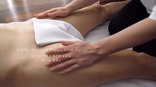 relaxing massage turns into hardcore fucking with phone contact