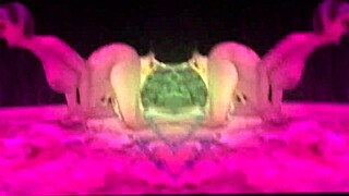 Tall femdom babe dominating with huge assets in music video