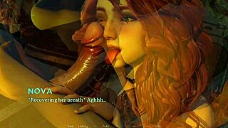 Ever played Eternum? Watch the thighjob sex scene now.