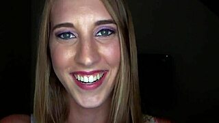 Cute amateur blonde performs casual cock sucking