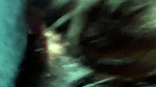 Latina Mature Blows Big Cock Outdoors