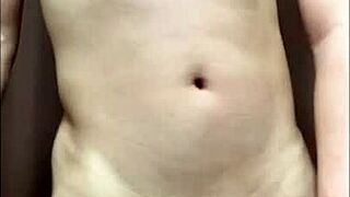 shaved pussy and cock on display