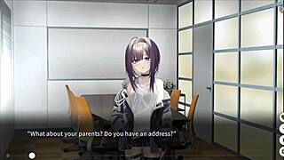 Animated porn game with a dead-end city theme