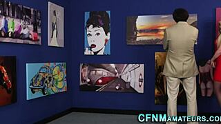 i'm in amcf 43, gettin a handjob n blowjob from blonde babe in cfnm