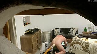 I am the peeping tom, watching the scene unfold.