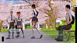 Academy 133 hentai game scene with provocative twists