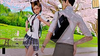 Academy 133 hentai game scene with provocative twists