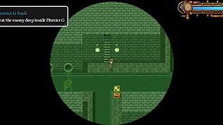 Detective Girl Fights Old Man Giant Robot