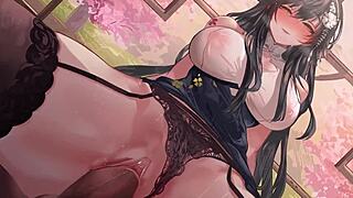 Azuma in 2D Anime Style.