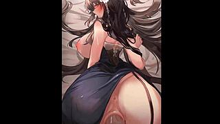 Azuma in 2D Anime Style.