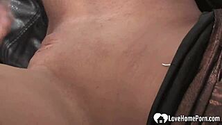 Angelic beauty handles his raging boner in homemade blowjob and doggystyle