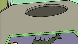 Cartoon porn with Halloween theme and haunted house setting