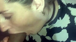 Wow, this rica latina deepthroats and gets cum from the black guy! 😍