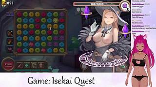 vtuber lewdneko plays isekai quest part 2 in game