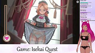vtuber lewdneko plays isekai quest part 2 in game