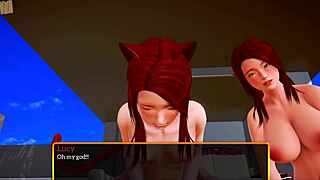 my new family five hundred featuring a redhead teen with small tits