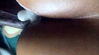 big black dick makes my pussy so wet and creamy, squirting all over that monster cock