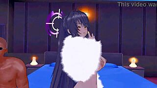 Asuna and Karin in Animated Hentai Encounter