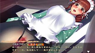 I-I love this maid-san boin game scene with Hozuki