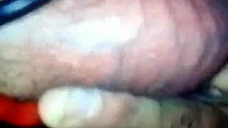 my sexy step mom sucking and jerking my hard cock