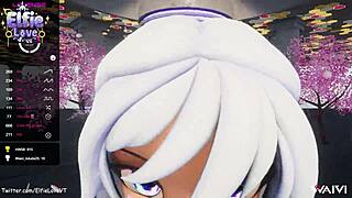 POV BLOW JOB FROM HENTAI VTUBER ELFIE LOVE 3D VRCHAT MMD