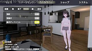 sereka-san exposes in naked coat outdoors without notice.