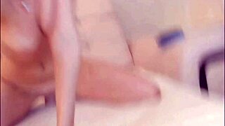 Perfect body brunette teases pussy with dildo on webcam.