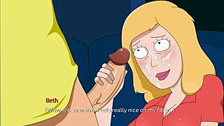 Rick a way back home beth compilation features handjob scenes with text-to-speech sounds