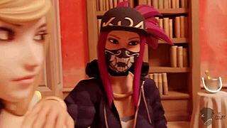 League of Legends K/DA Team Faces Wild Gangbang Action