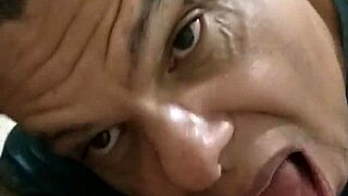 Sucking and taking the delivery guy's cum?