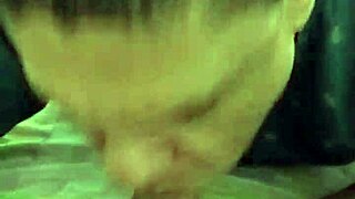 Sucking and taking the delivery guy's cum?