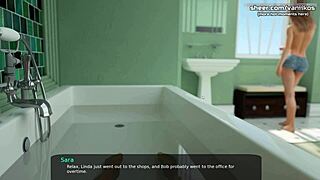 Sara's Innocent Blowjob in Bathroom!