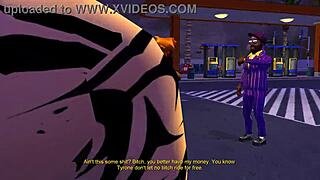 3D game of Bonetown, a porn game with a whore character