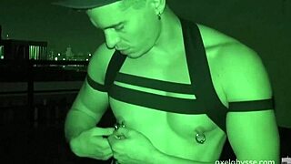 Axel Abysse Plays With Ass Toys In Public Outdoor Voyeur Session!