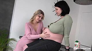 katerina and shione playing with milk, so wild 😍