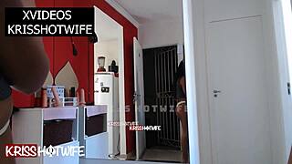 Receiving the delivery guy so freely, check out more like this on red and sheer 😏