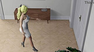 maya in lingerie for a 3some group session in 3d hentai 😍