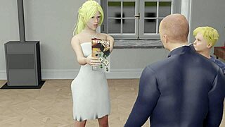 maya in lingerie for a 3some group session in 3d hentai 😍